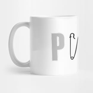 Punk, silver black Mug